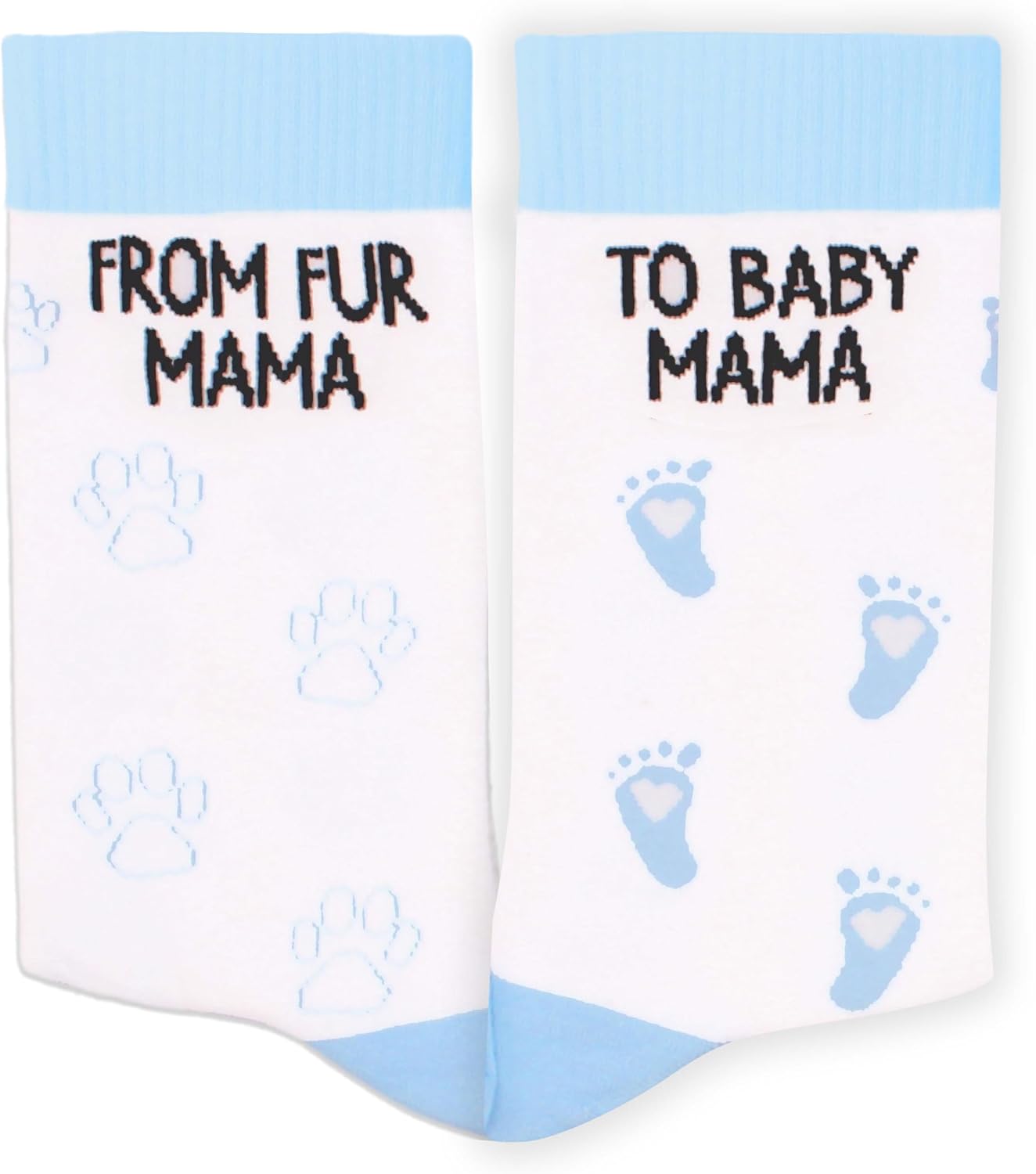 From Fur Mama To Baby Mama Socks Gifts for Pregnant Women, Mom-to-Be Gifts for Mother's Day, Christmas. image 2