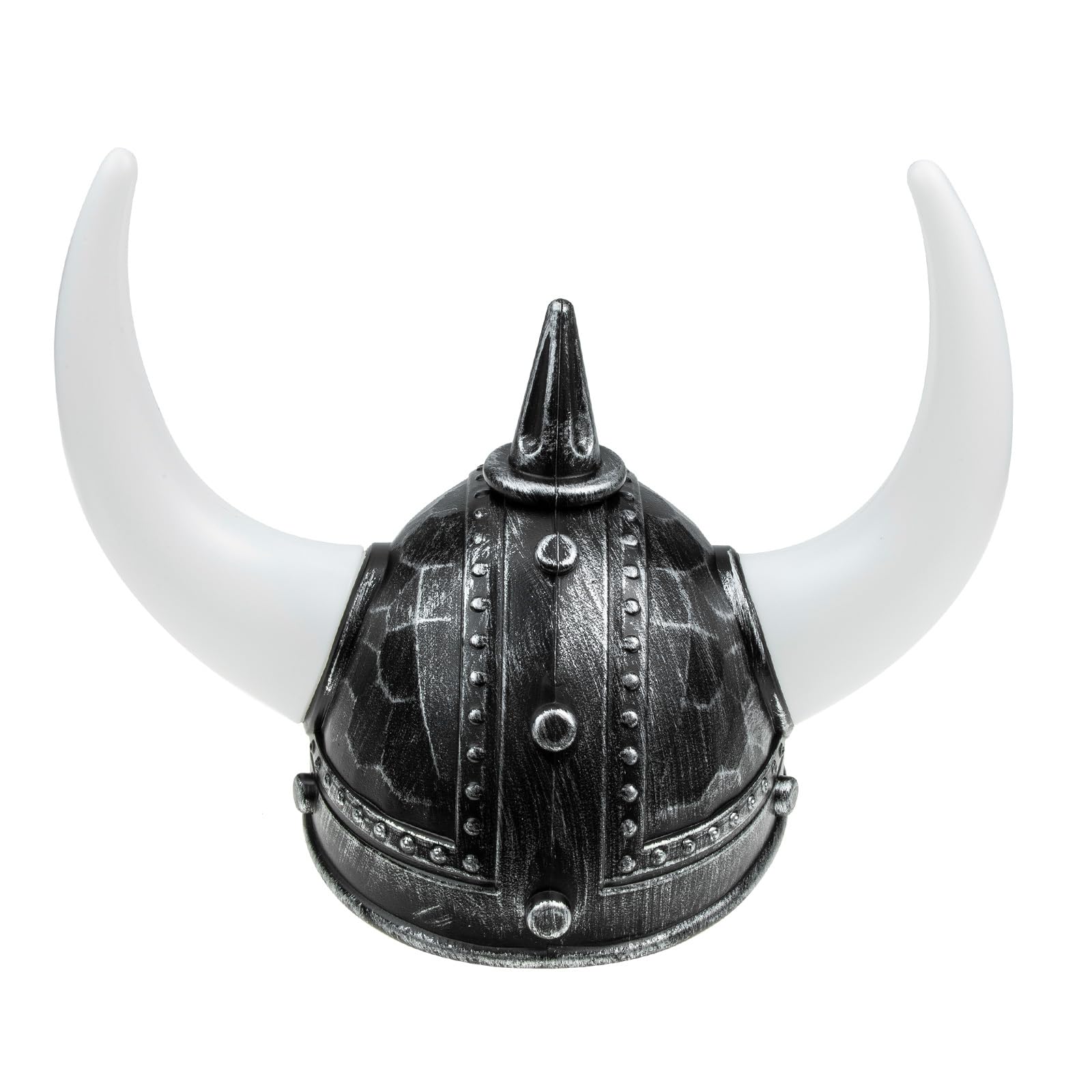 Homoyoyo Viking Costume Men Viking Helmet Horn Hat Buccaneers Hat Halloween Costume Supplies Warrior Make up Headgear Man Plastic