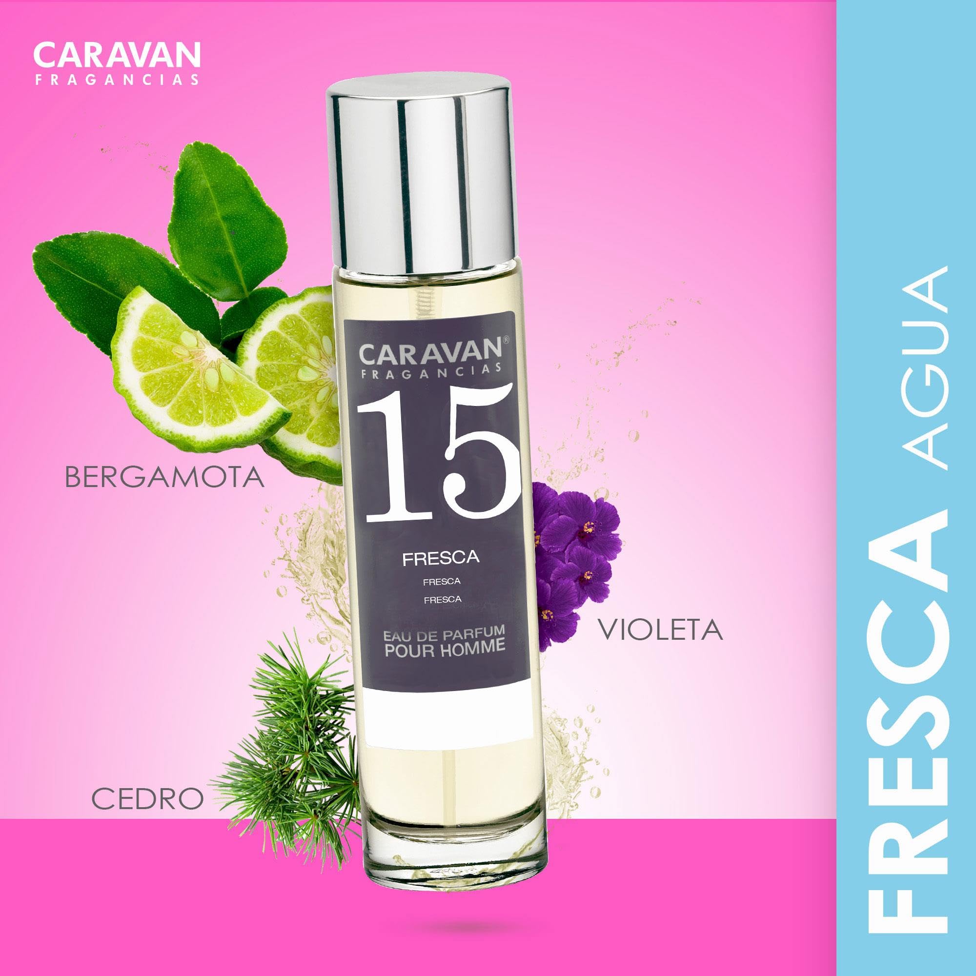 CARAVAN FRAGANCIAS Perfume de Hombre Nº58 de 150 ml + Set de 10 Viales de Fragancias Masculinas distintas de Caravan para descrubir nuevos aromas