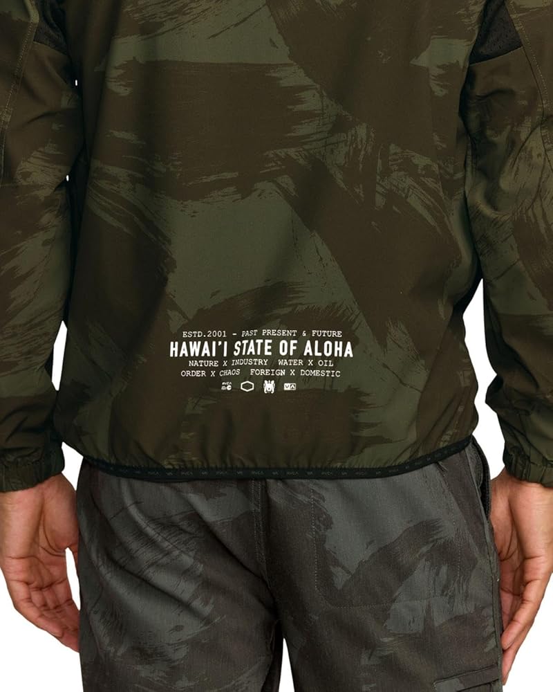 Amazon.com: RVCA - Mens Hawaii Yogger Jacket, Color Island Camo