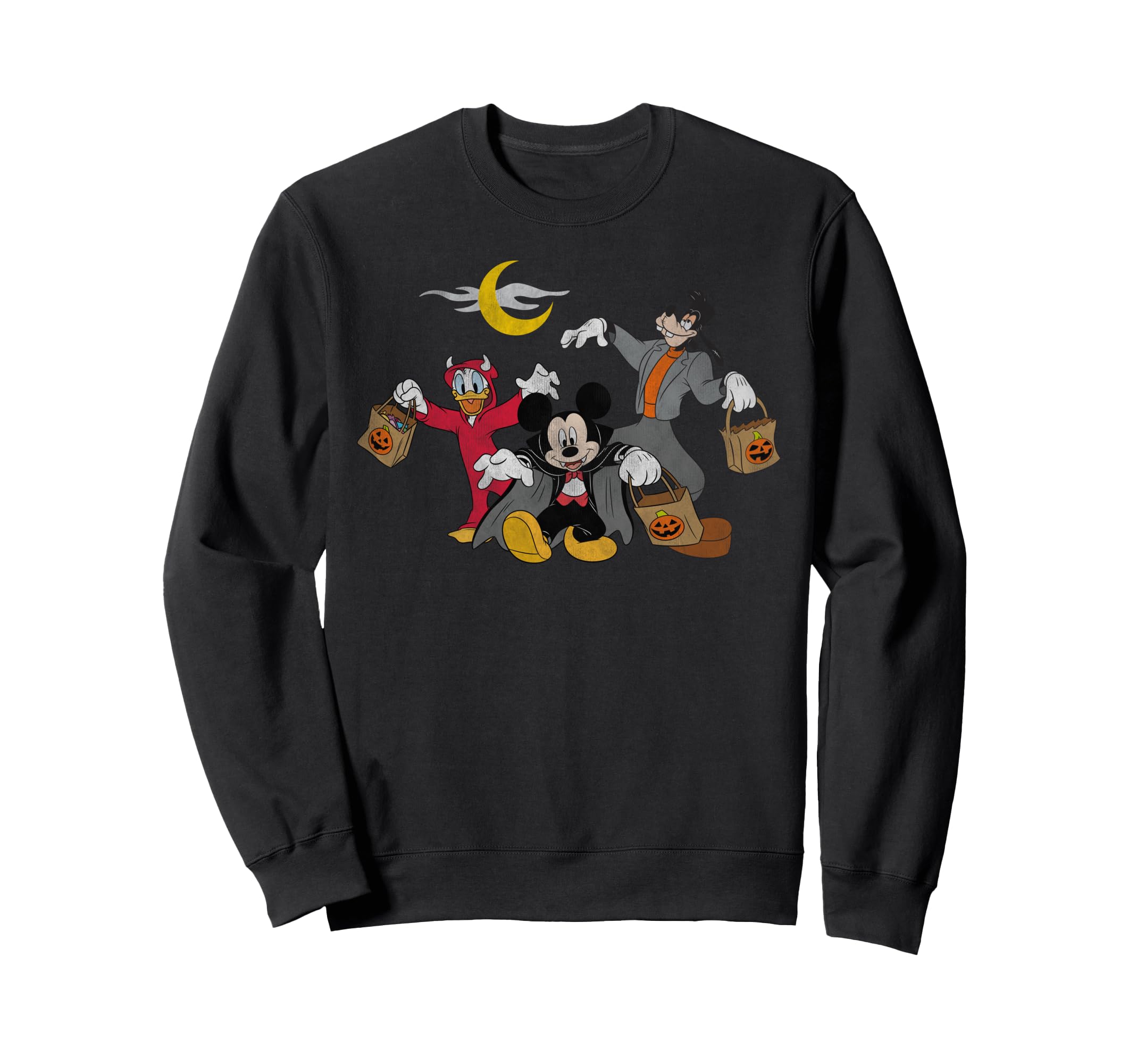 Sweatshirt Mickey Mouse Halloween Squad pull chaud à motif graphique