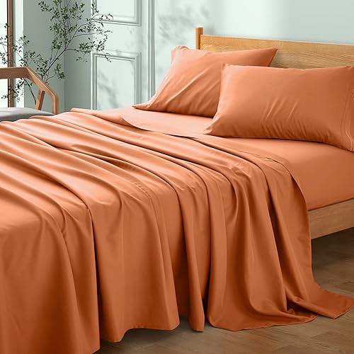 Miniatura 2 de SiinvdaBZX Paquete de 2 sábanas encimeras de tamaño matrimonial, tela de microfibra cepillada suave y transpirable, solo sábana superior de cama,