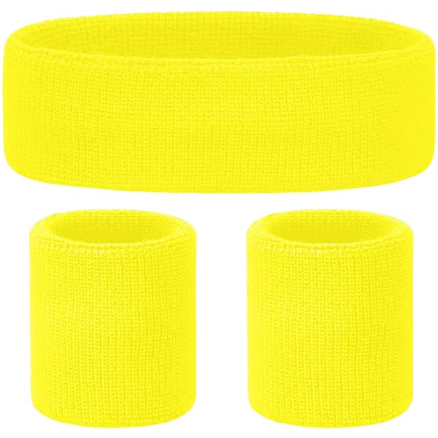 Set Cinta Pelo Deporte y Muñequeras Tenis