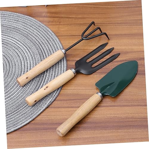 Miniatura 4 de GANAZONO Juego de herramientas de jardín para niños y niñas, 3 piezas, mini kit de jardinería, pala, rastrillo, pala, perfecto para niños y niñas,