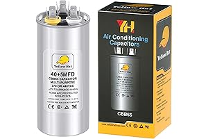 Capacitor for Air Conditioner: 40+5 uf Run or Start AC Motor/Fan Motor