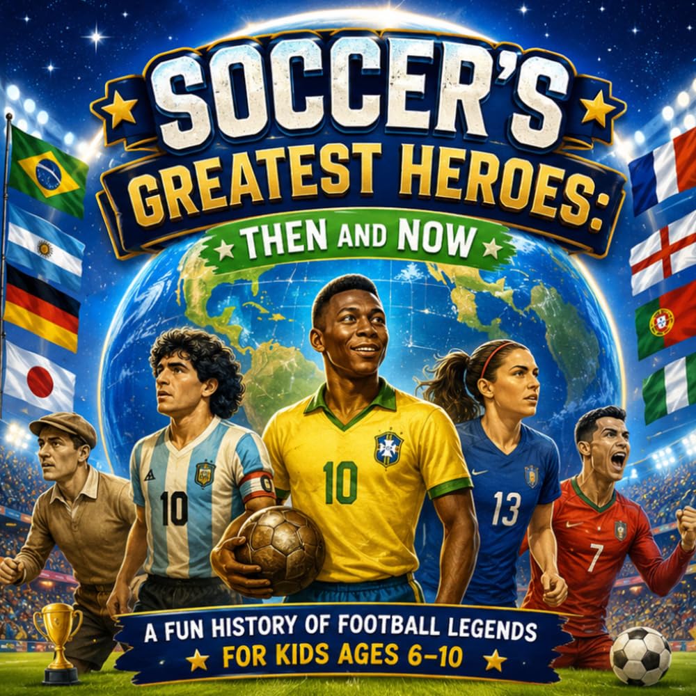 Soccer’s Greatest Heroes: Then and Now; A Fun History of Football Legends for Kids Ages 6–10