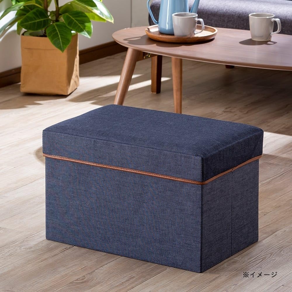 Amazon.co.jp: カインズ(CAINZ) ロング収納スツール 幅50cm 奥行32cm