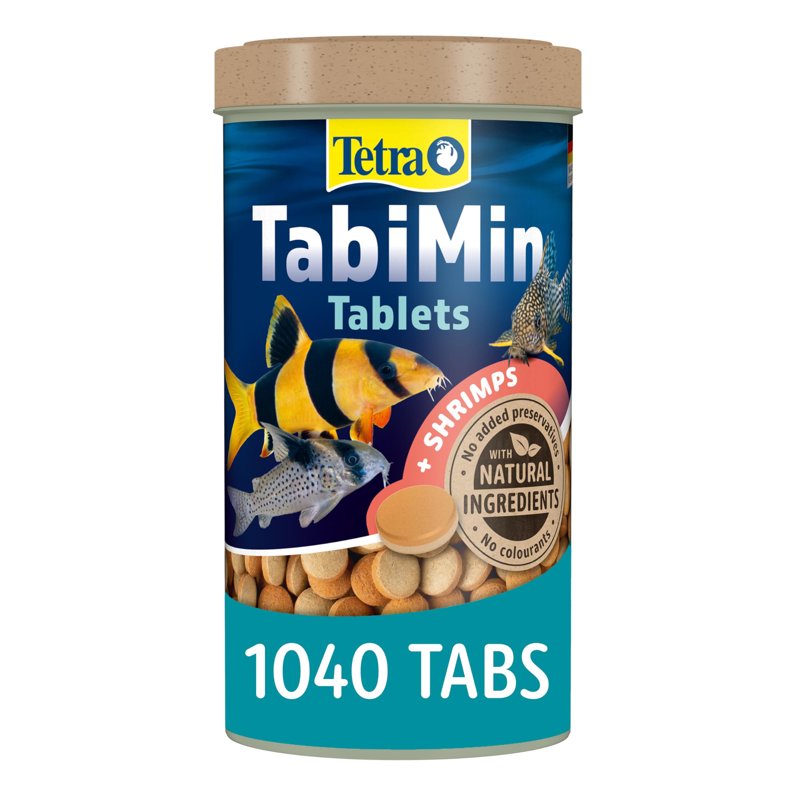 Tablets TabiMin, Complete Food for Bottom-Feeding Tropical Fish, 1040 Tablets