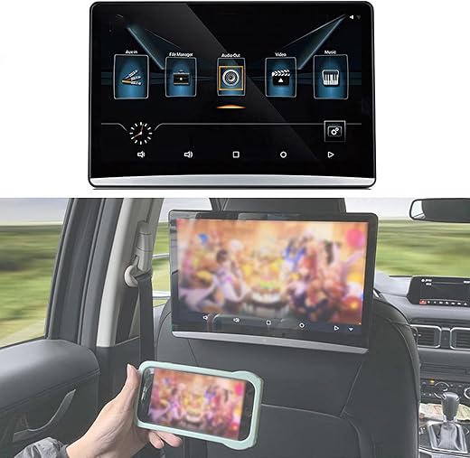 FANGX Lettore Dvd da Auto Poggiatesta da 12,5" Android 9.0,poggiatesta...