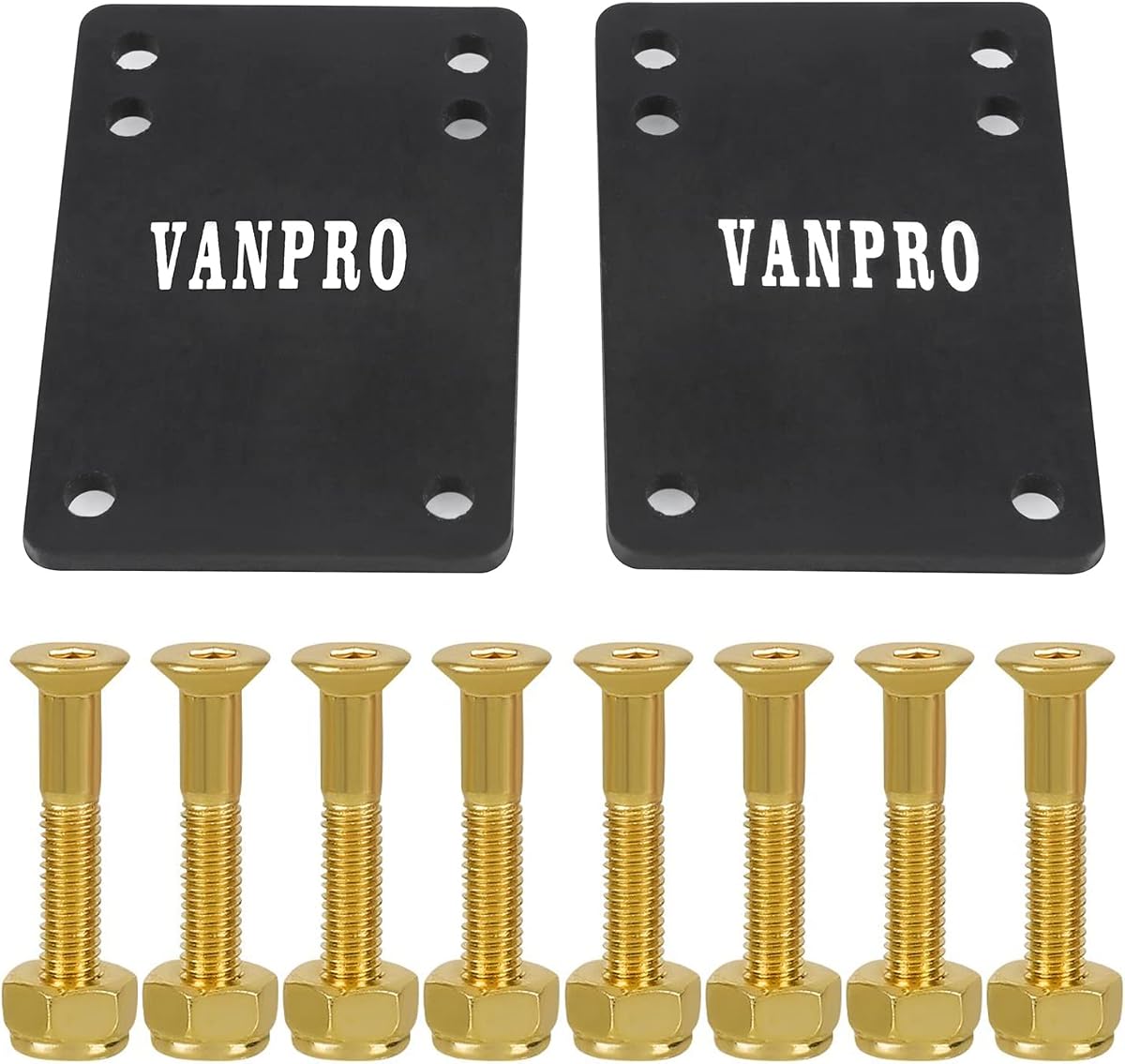 vanpro 1/4 6MM Skateboard Riser | Preventing Wheelbite and Absorbing Impact Shock, Reduces Skateboard Vibrations to Extend Hardware Life