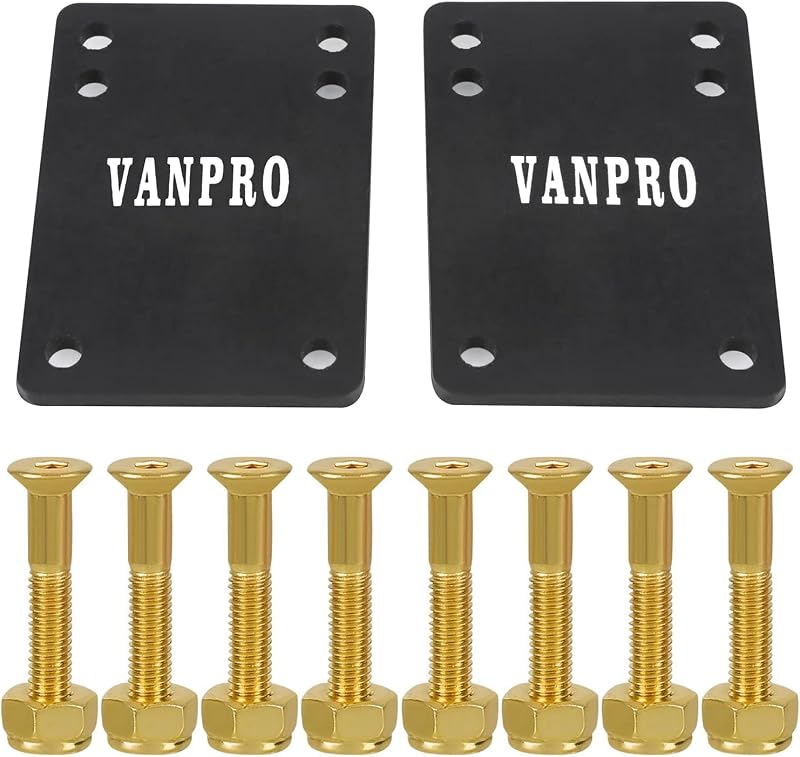 vanpro 1/4 6MM Skateboard Riser | Preventing Wheelbite and Absorbing Impact Shock, Reduces Skateboard Vibrations to Extend Hardware Life