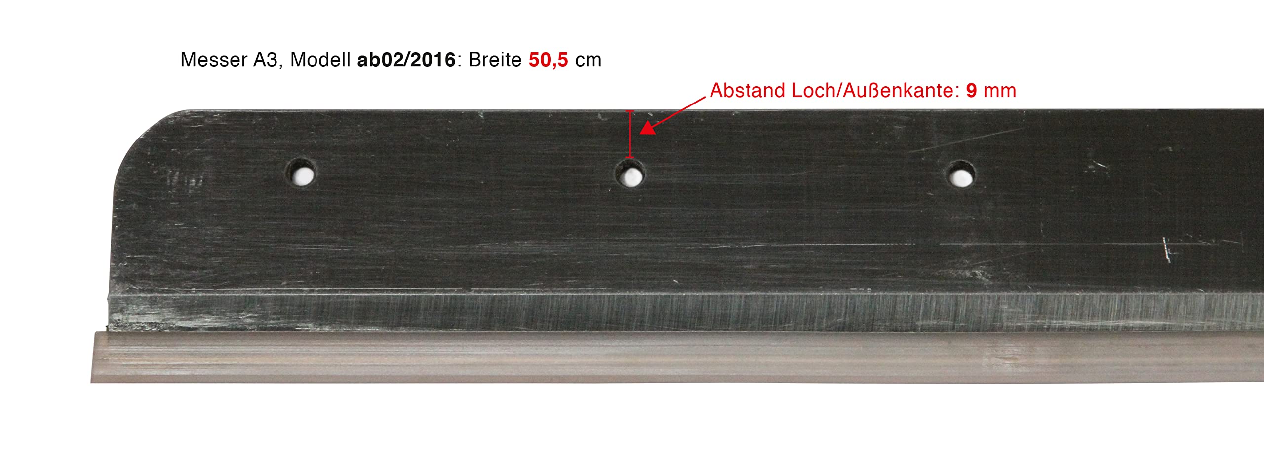 Ersatzmesser für Stapelschneider A3 ab Modell 02/2016 für Modell Paintersisters-Neuss