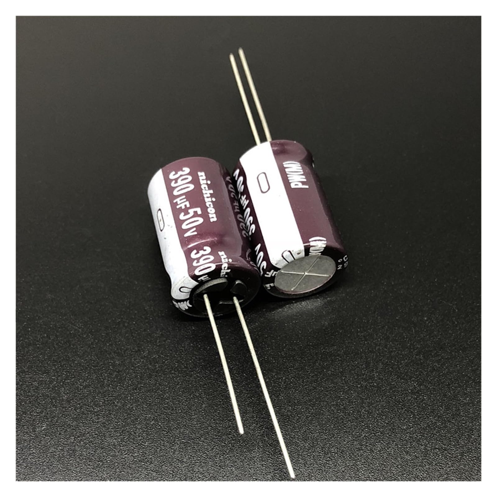 10 szt. 390uF seria 50V 12,5 x 20 mm niska impedancja długa żywotność 50V390uF aluminiowy kondensator elektrolityczny