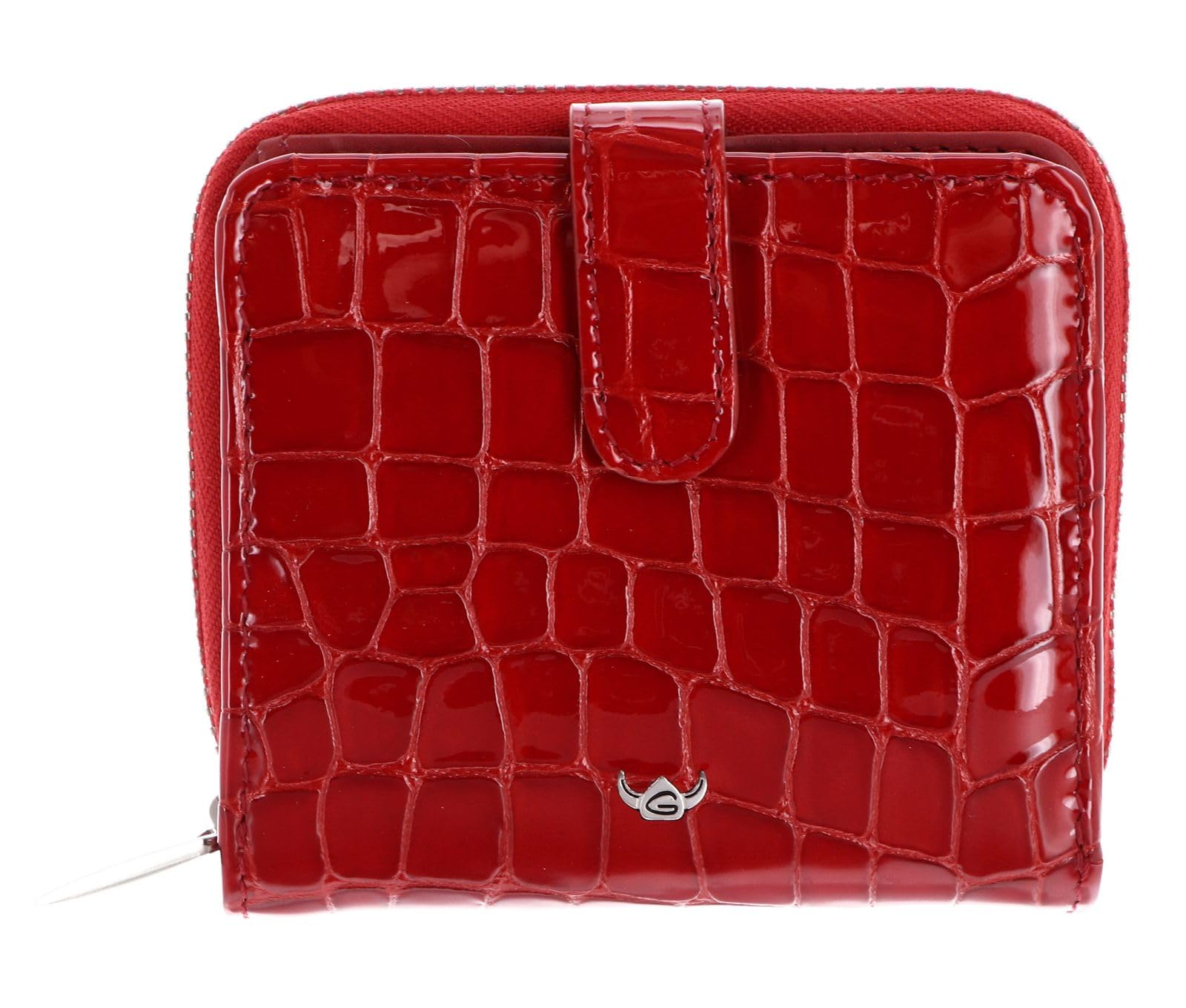 Golden Head Leder Geldbörse Cayenne RFID Protect Minibörse mit Riegel 1006 Kirsche rot