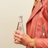 Vista 5 de Evian Agua Natural de Manantial (Sin Gas), 11.1 Fl Oz (20 Botellas de Vidrio)