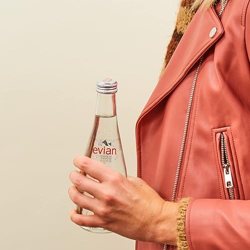 Miniatura 5 de Evian Agua de manantial natural 111 onzas líquidas 20 botellas de vidrio