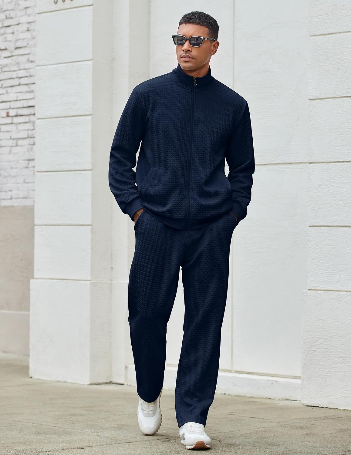 COOFANDY Men's Tracksuit 2 Piece Set Full Zip Jogging Sweatsuits Outfits