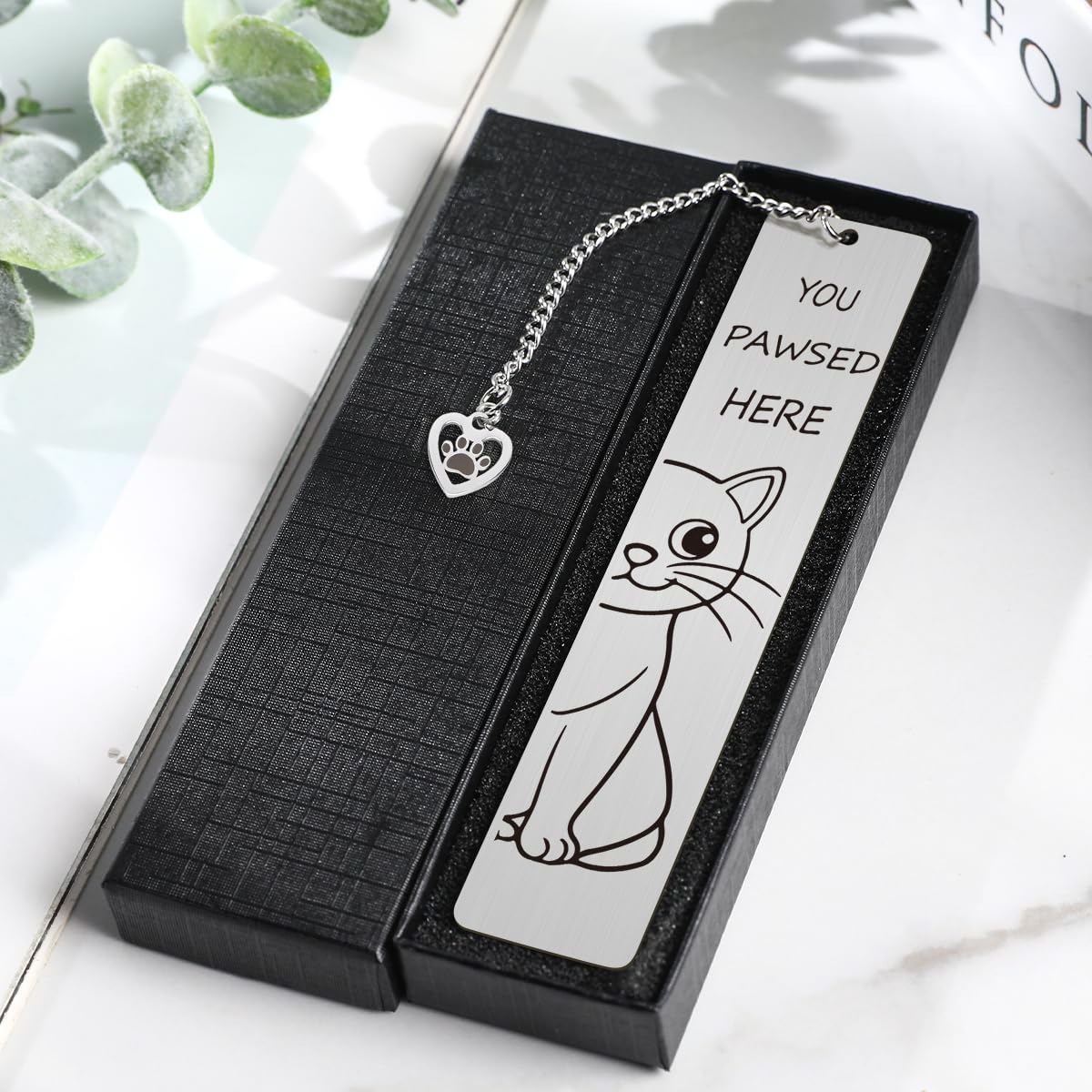 Bonitos regalos para gatos, divertido marcapáginas de metal para leer mujeres, accesorios de libros para niñas amantes de los gatos, regalo de jubilación para mujeres, amantes de los libros,