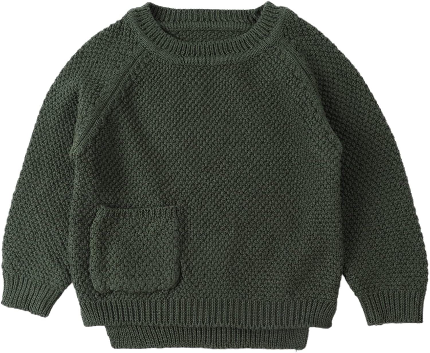 Baby Boys Girls Crochet Sweater Infant Kids Cable Knit Cotton Cardigans Casual Long Sleeve Pullover Fall Winter 6M-4T