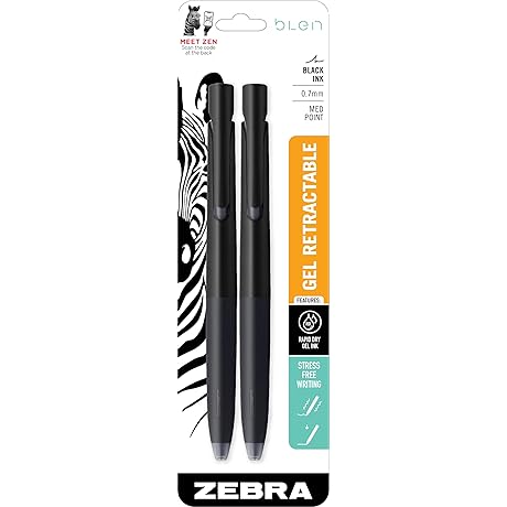 Zebra Pen bLen Retractable Gel Pen: The Precision Partner for Your Writing Needs