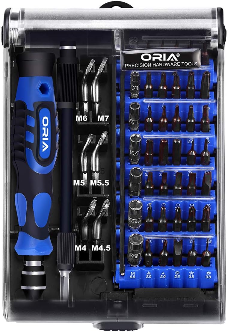 ORIA Screwdriver Set, Precision Screwdriver Kit S2 Strong Steel, 54 in