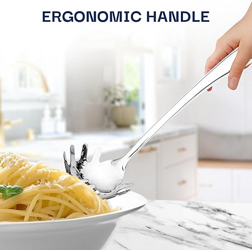 Miniatura 7 de Juego de utensilios de cocina de acero inoxidable de 5 piezas, utensilios de cocina de metal, espátula, cucharón, espátula ranurada, servidor de