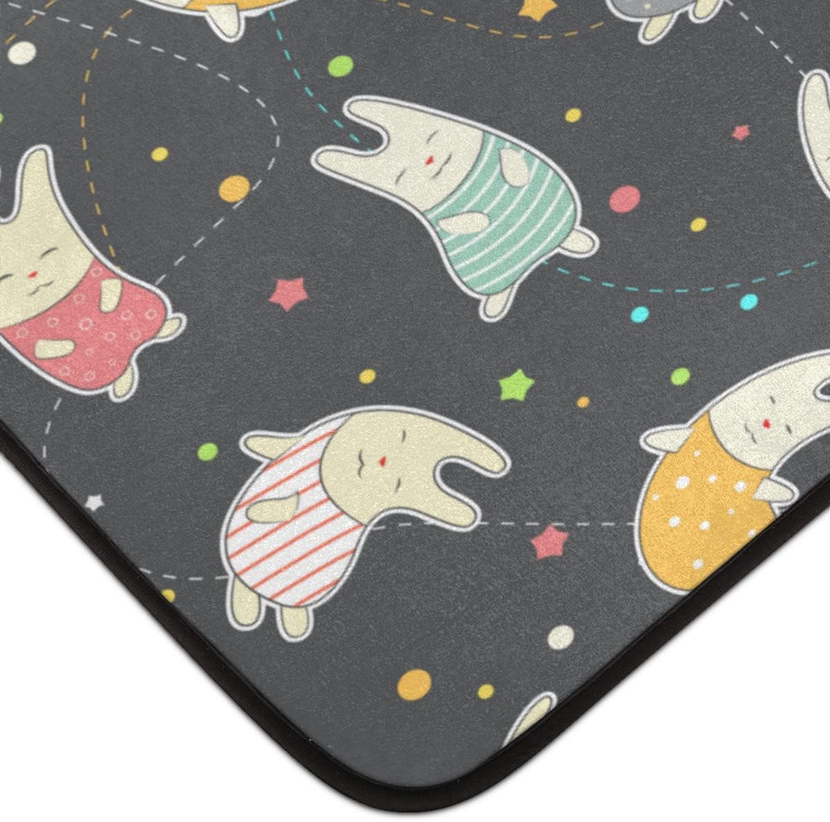 4' x 6' Happy Easter Cartoon Bunny Super Soft Area Rug for Kids Baby Nursery, Plush Area Rugs for Living Room Bedroom, Plush Rug for Teen Room Decor