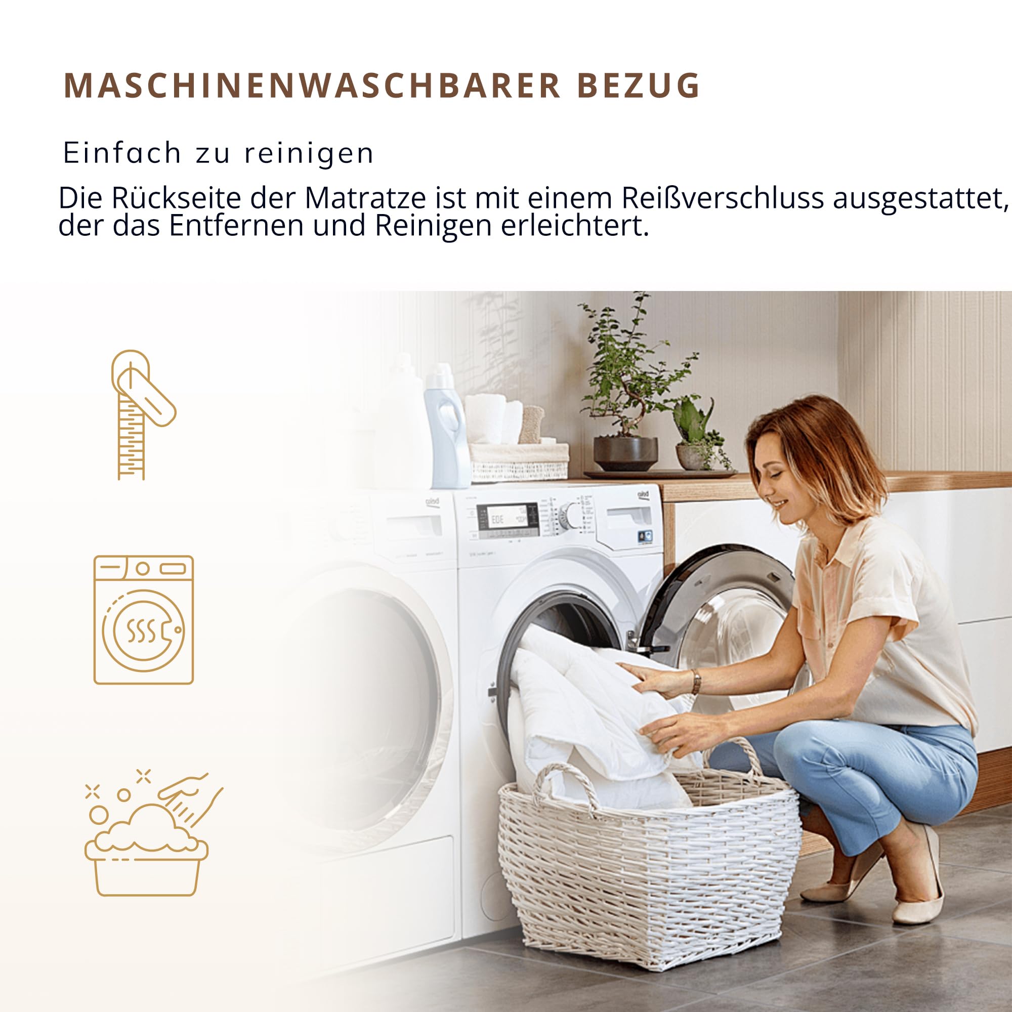 EGO HOME Matratze 180x200 Härtegrad H3 16cm Höhe, Hochwertige Kaltschaummatratze aus Komfort Memory-Schaum, 7-Zonen Ergonomisch und Atmungsaktiv Schaumstoffmatratze, Öko-Tex Zertifiziert