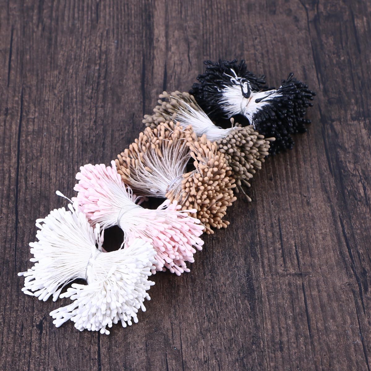 400pcs Black Pearlized Floral Stamens for Flower Making image 4