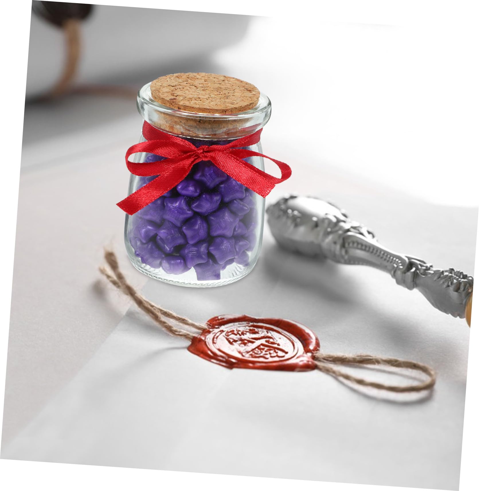 STOBOK 360pièces Bouteille Perles De Cire à Cacheter Vintage Étoile pour Invitations Et