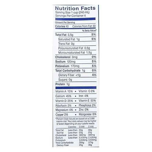 Miniatura 2 de Blue Diamond Dairy, leche de coco y almendras sin azúcar, 32 onzas líquidas