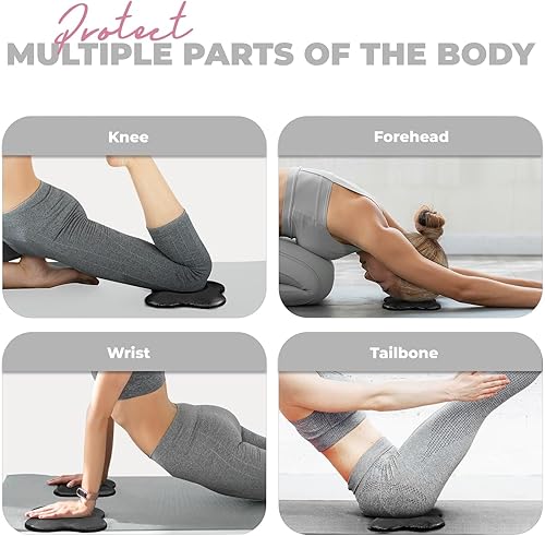 Miniatura 4 de Yes4All 2 rodilleras de yoga extra gruesas, almohadillas de yoga para ejercicio de pilates, almohadillas de 1316 pulgadas para rodillas y coderas,