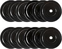 Vista 24 de CAP Barbell - Juego de discos olímpicos de goma de 2 pulgadas con soporte de 6 postes, 100-370 libras, múltiples opciones