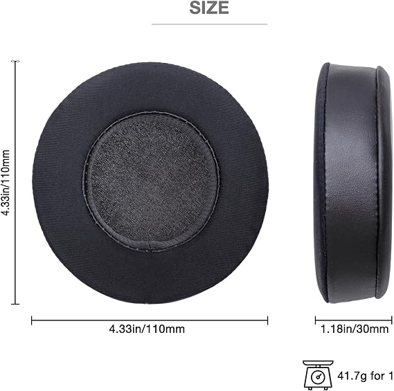 Sundara Cooling Gel Earpads Compatible with HiFiMan Sundara, HE-400 HE-400i HE400S HE-500 HE-560 HE35X HE-4 HE-4XX HE-5 HE6 HE-X4 HE-5SE Covered with Ice Cloth Replacement Ear Pads