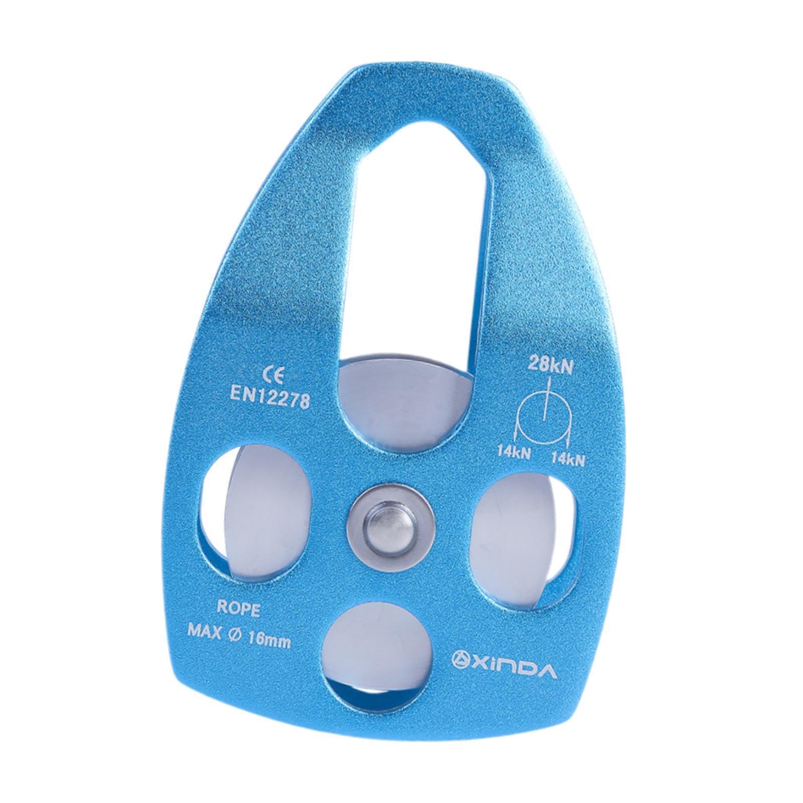 drburpily Climbing Pulley For 16mm Rope Accessories Reliable Hitch Single Pulley Versatile Rigging Block Ensures Smooth Hitch Single Versatile Rope Rigging Block