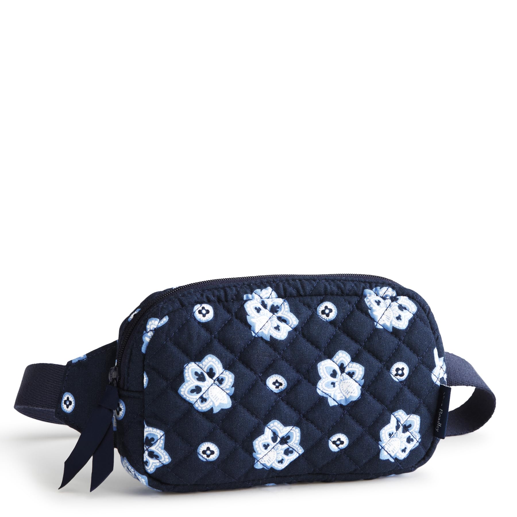 Vera Bradley Premium Cotton Large Travel Duffel Bag, Royal Blue/Red Bandana