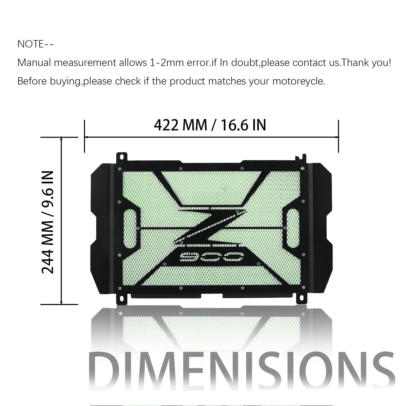 Z900 Radiatore Motociclo di Copertura della Griglia del Radiatore di Alluminio per Z900 Z 900 2017-2024 Z900 SE 2022-2024 Z900 Performance 2021-2024