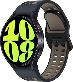 Samsung Galaxy Watch 6 Bespoke Edition 44mm Exclusive Bluetooth Smartwatch, Health, Fitness, Sleep Tracker, Heart Rate Monitor, Sapphire Crystal Glass, US Version Graphite Extreme Sport Band, Etoupe