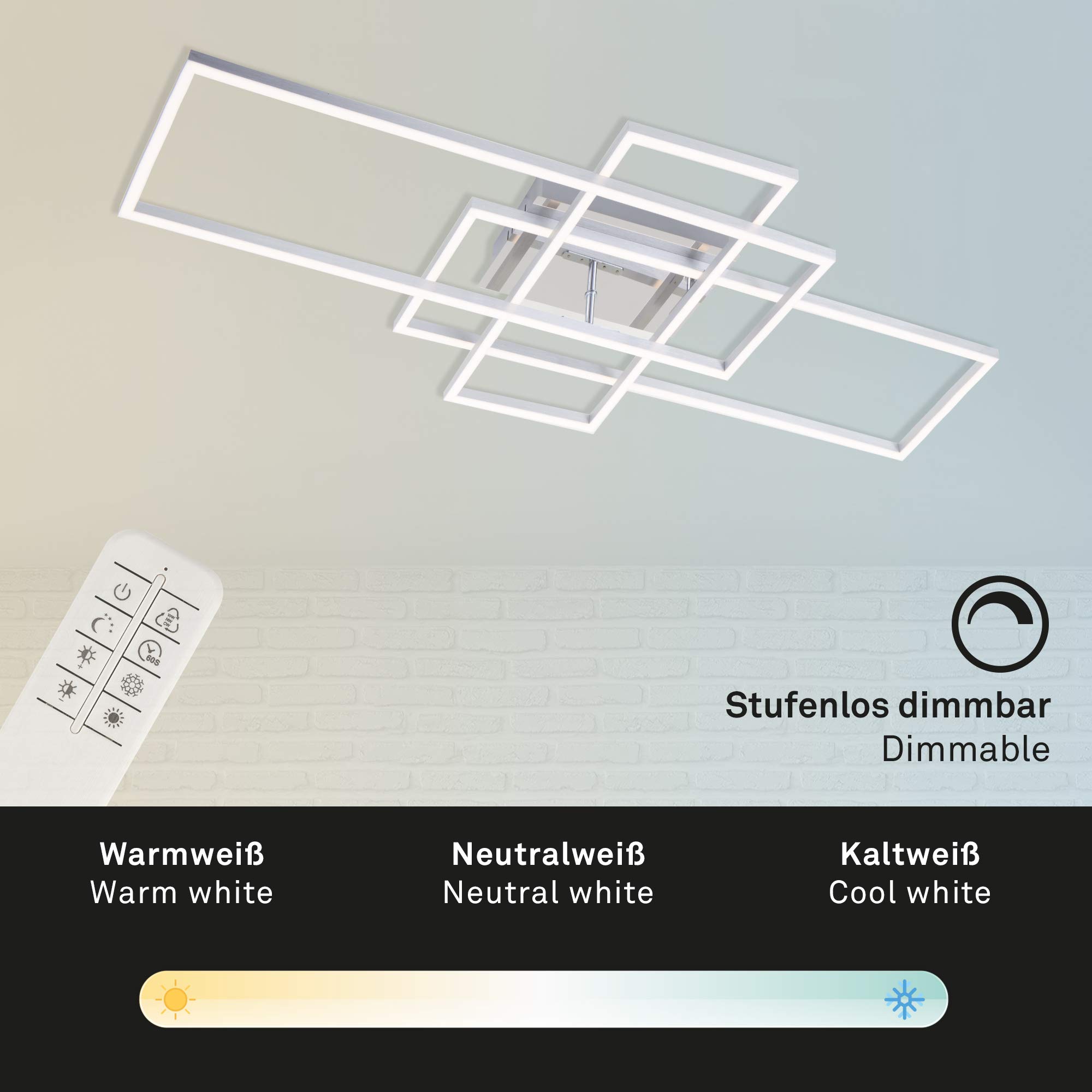Briloner Leuchten Plafondlamp Moldura Plafondlamp shop je bij