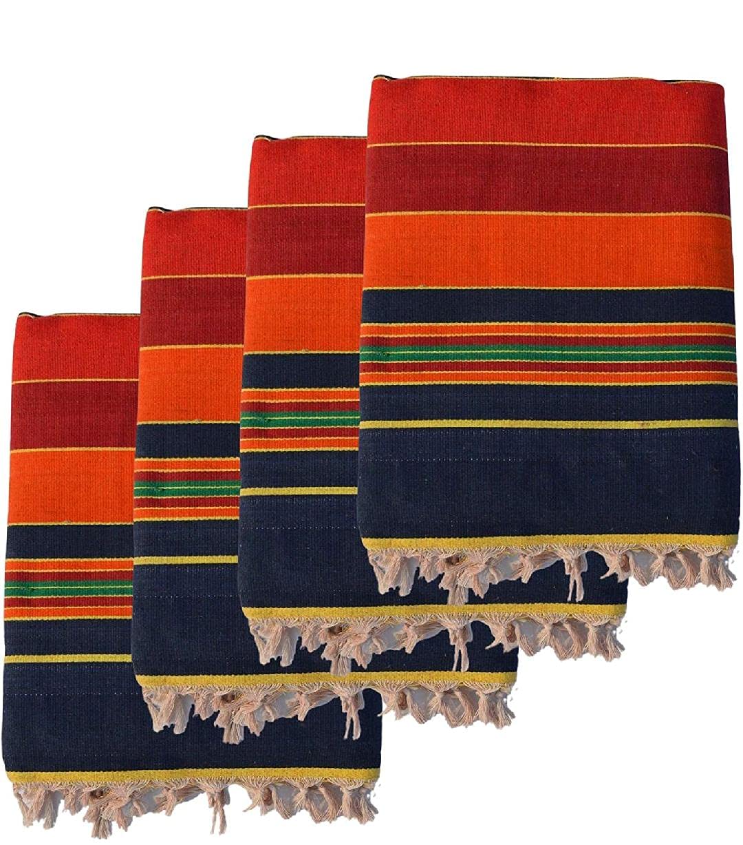 R K Textiles Solapuri 100 % Cotton Carpet / Satranji / Bhavani Rug Dari Galicha Multicolour ( Size 55 x 85 Inch) [ Set of 4 Piece ]