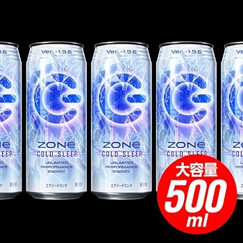 Amazon.co.jp: ZONe COLD SLEEP Ver.-1.9.6 エナジー ドリンク500ml缶
