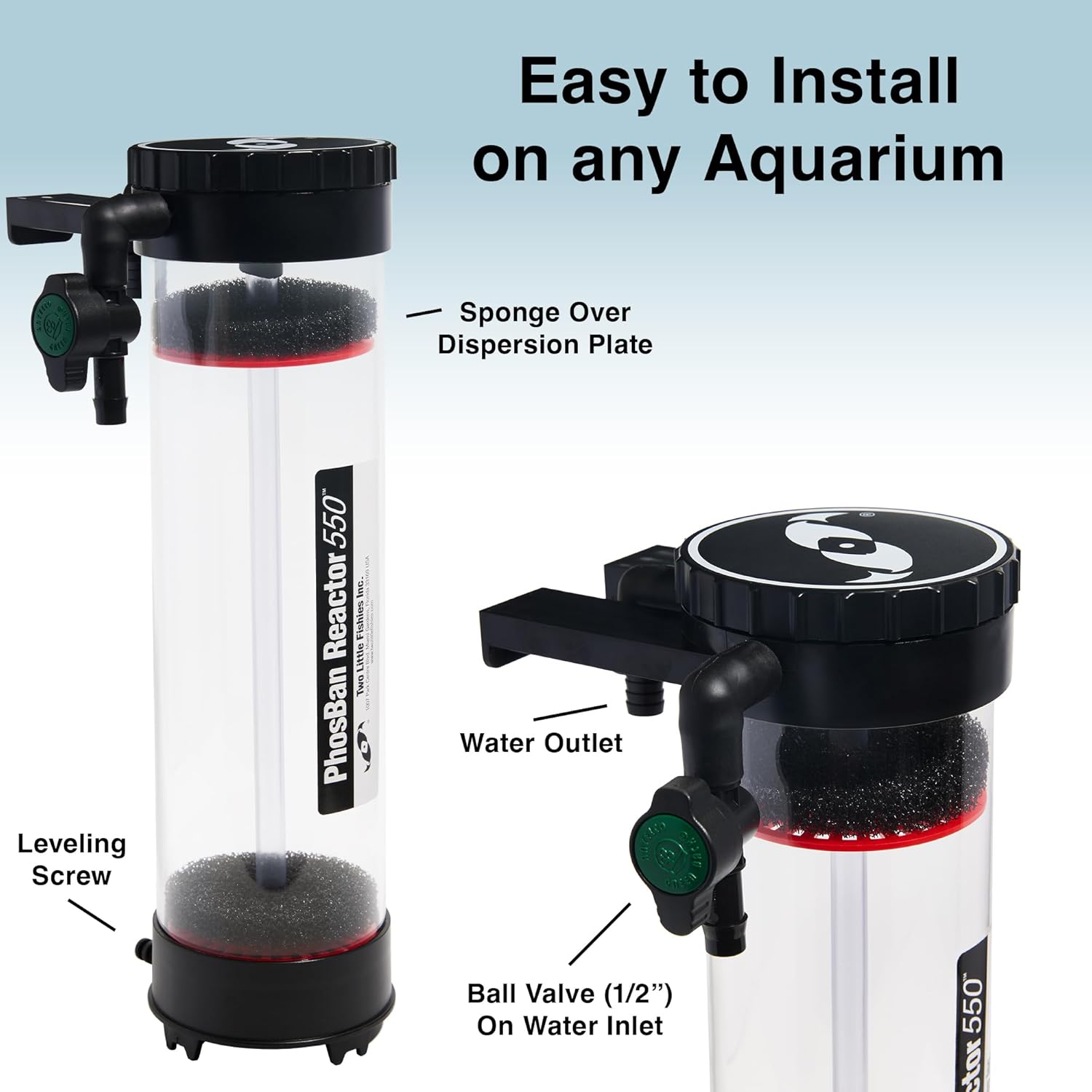 Two Little Fishies ATLPBR550 GFO PhosBan Reactor 550