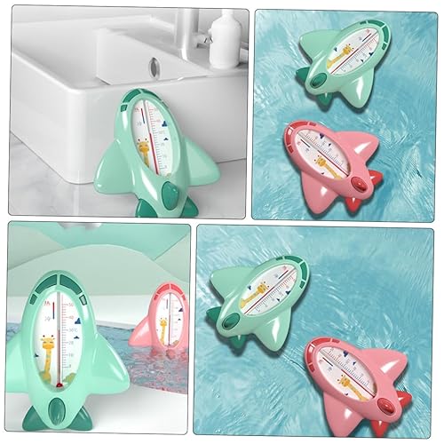 Miniatura 5 de Termómetro de baño Medidor de temperatura flotante de seguridad del agua para bañera piscina Diseño de dibujos animados verde