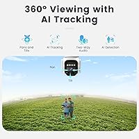 Vista 3 de 4G LTE Cellular Solar Security Camera Wireless Outdoor, No WiFi Solar Powere Camera Built in SIM Card & Subscription Fee, 350° Live View, 2K Camera
