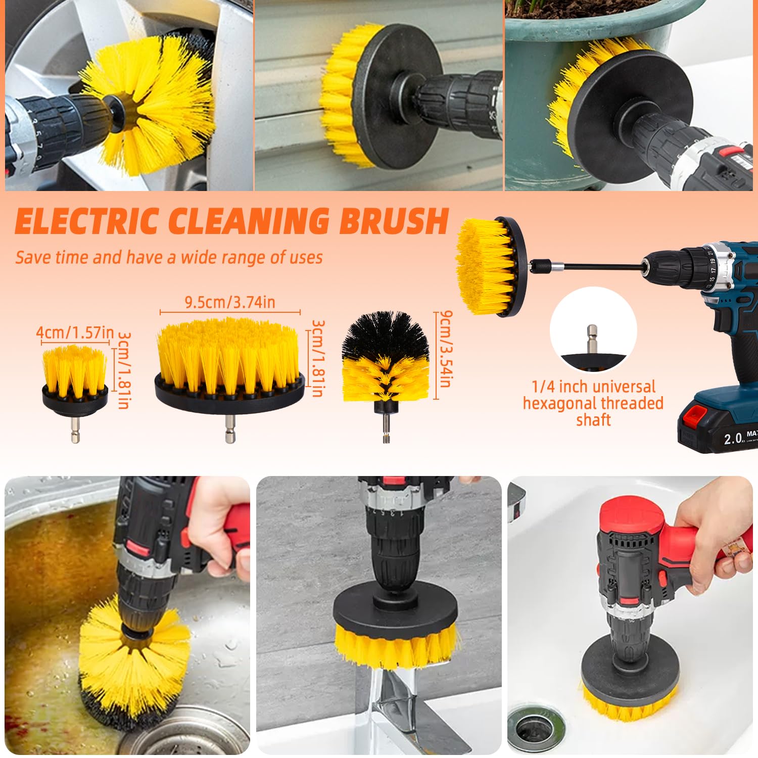 Kit Pulizia Auto LYACON 28 Pezzi - Per Interni Ed Esterni, Spazzole, Lavavetri, Detergenti - Foto 4