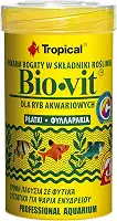 Tropical Bio Vit - Ração Vegetal Em Forma De Flocos Para Uma Alimentação Diária Dos Peixes Herbívoros E Onívoros - Pote 20G
