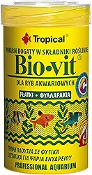Tropical Bio Vit - Ração Vegetal Em Forma De Flocos Para Uma Alimentação Diária Dos Peixes Herbívoros E Onívoros - Pote 20G