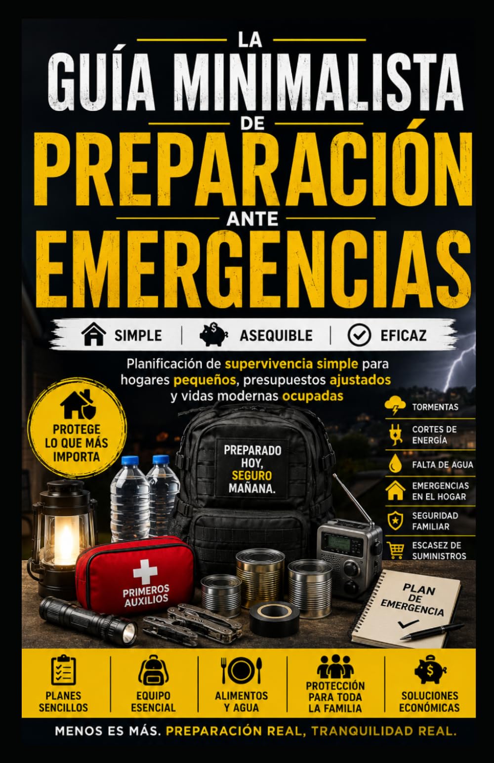 Guía minimalista de preparación ante emergencias: Planificación sencilla de supervivencia para hogares pequeños, presupuestos ajustados y vidas modernas ajetreadas Kaleigh S