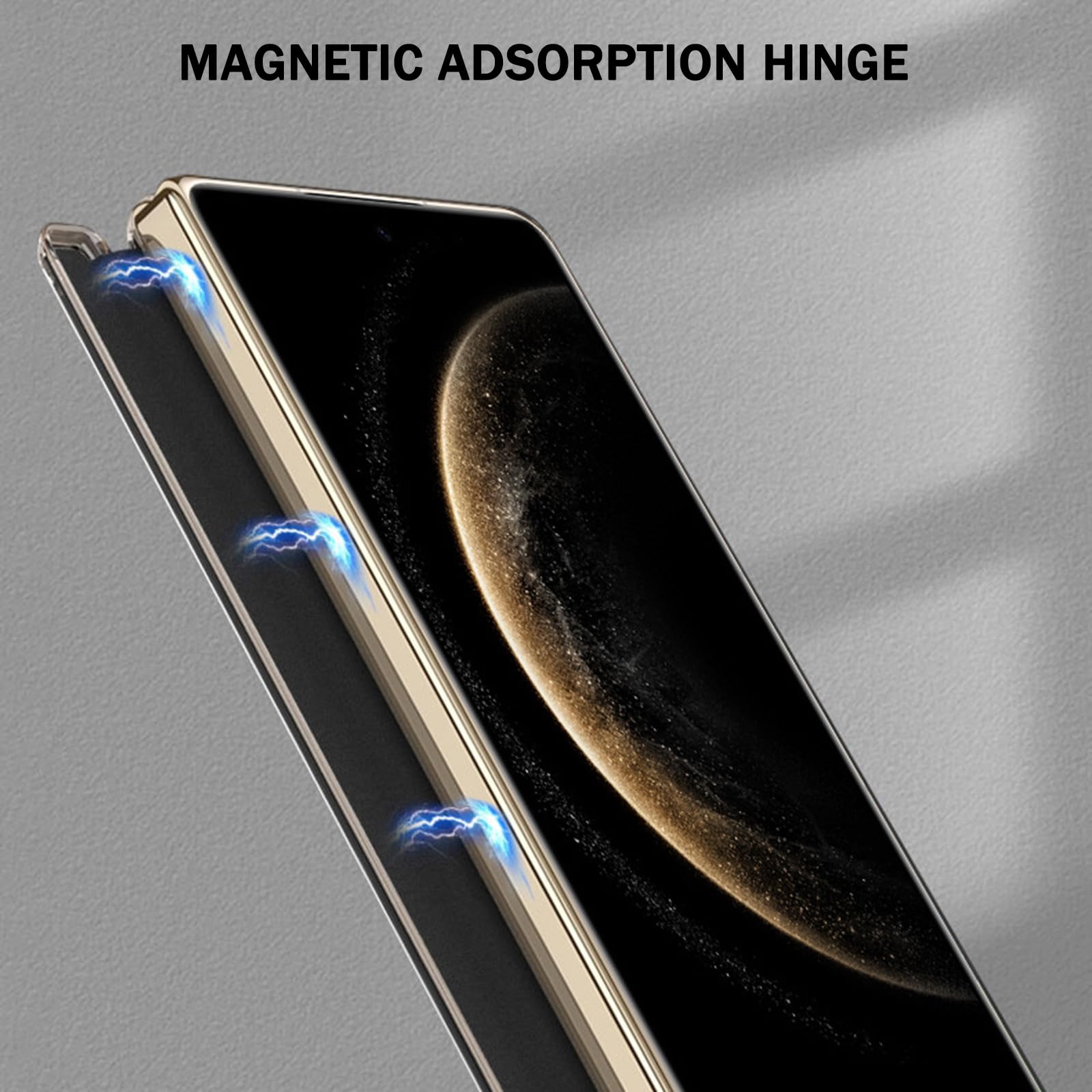Skórzane etui do Huawei Mate X6, obrotowy stojak, luksusowa, odporna na upadek tylna obudowa z ochroną zawiasów przed zarysowaniami, etui biznesowe, czarne, Mate X6
