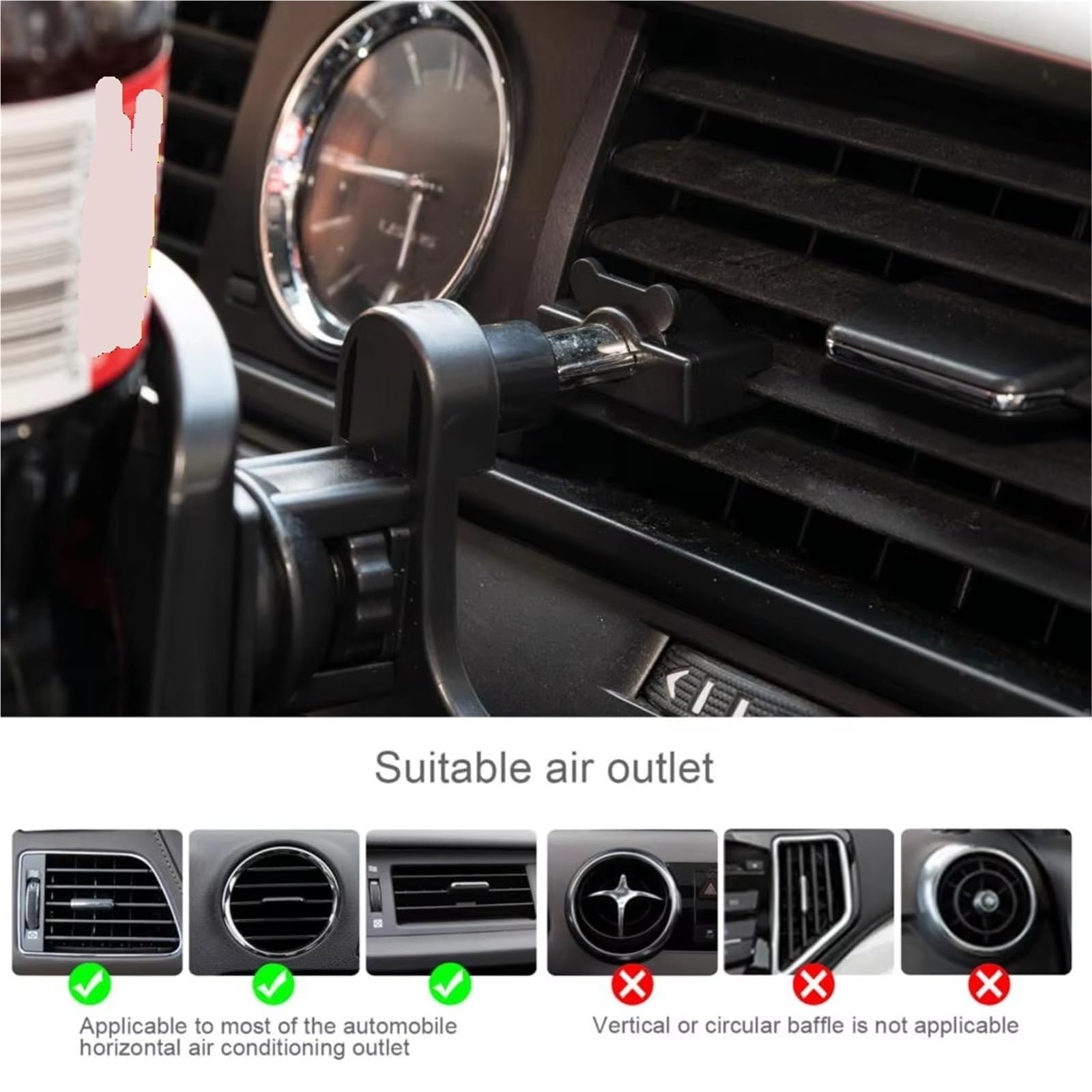 1PC Sottobicchieri Per Auto Portabicchieri Per Bottiglie Di Bevande Per Auto Universali Accessori Per Interni Auto Portabicchieri Per Presa D'aria Per Auto Parti Consolle Centrale